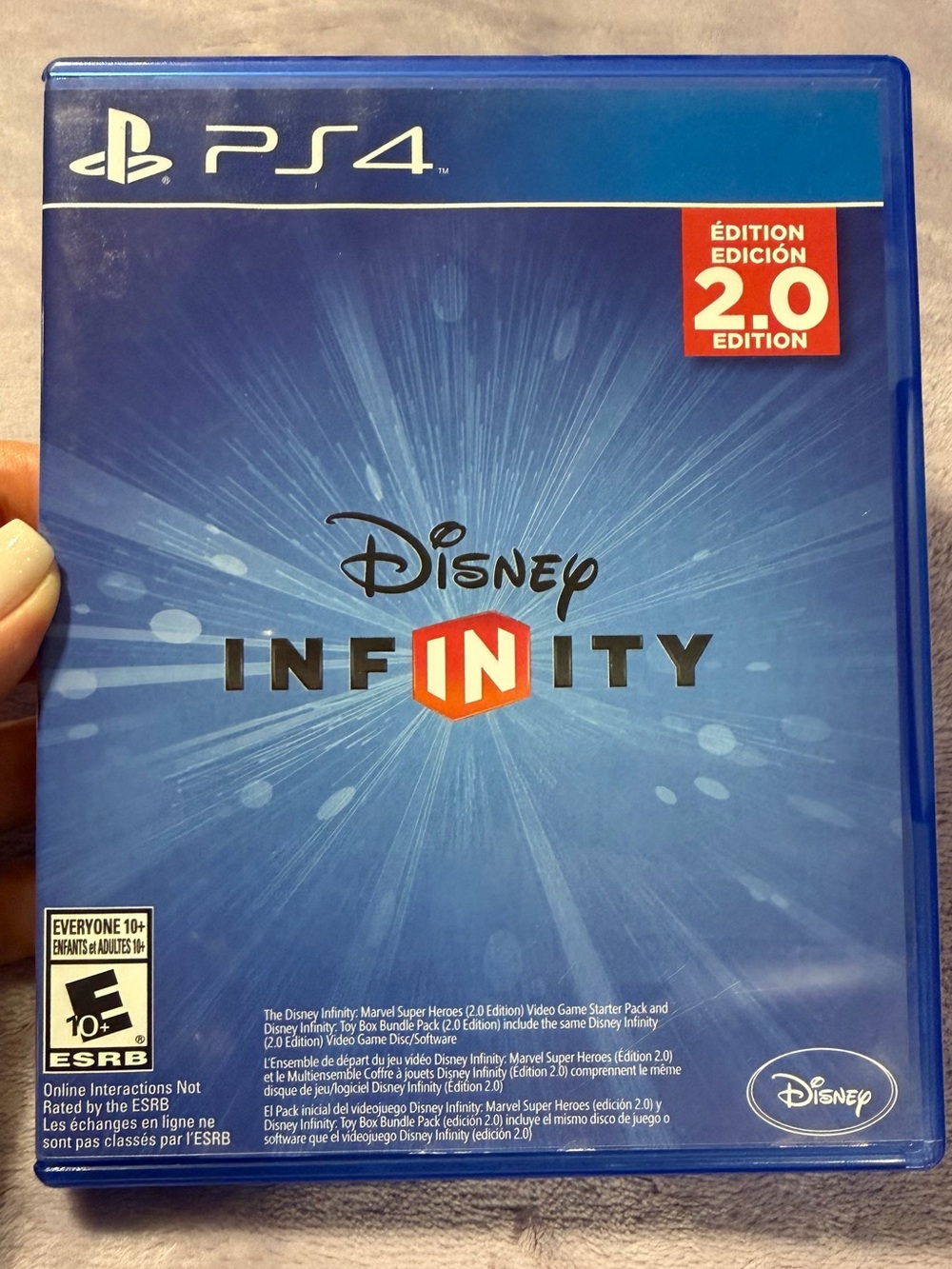 Disney Infinity 2.0 Edition PS4 Video Game replacement disc case only